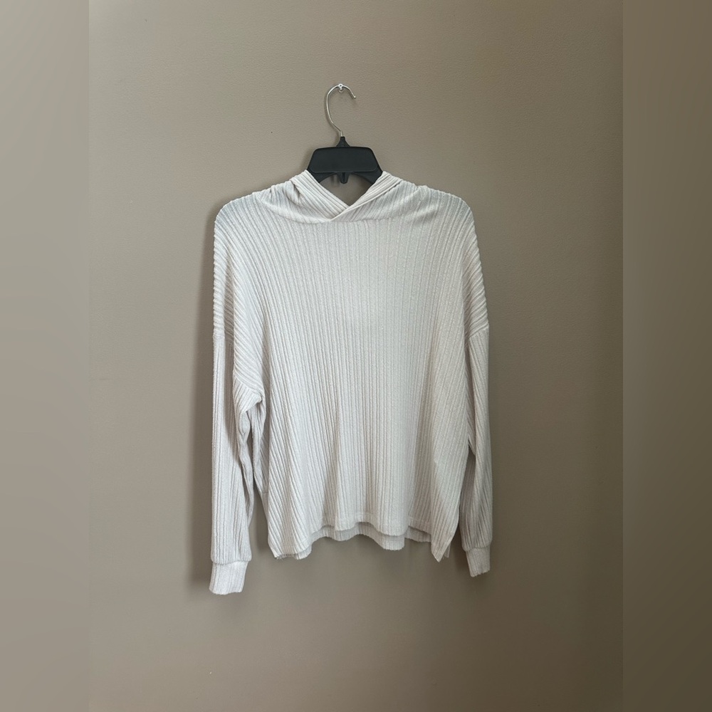 American Eagle Outfitters Cream Ribbed Top